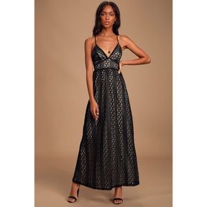 Lulus black lace dress